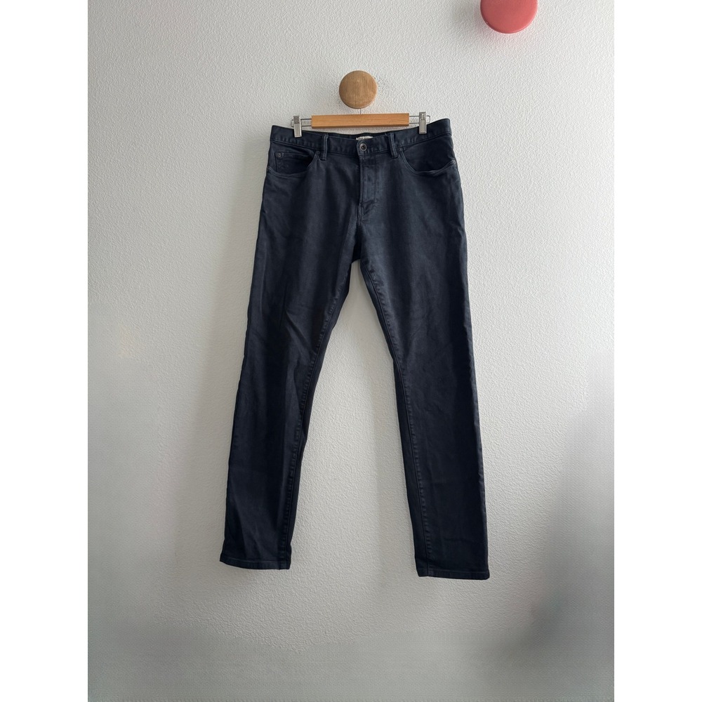 Todd Snyder Mens Slim Fit Jeans Dark Wash Navy Stretch 32x32